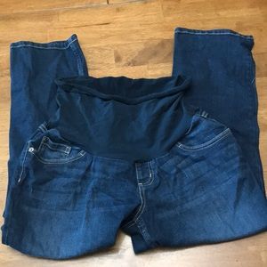 Maternity- full panel jean capris